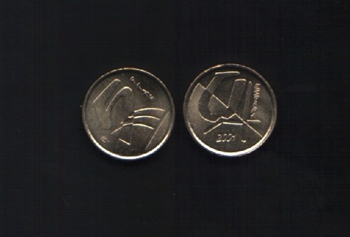 Spagna pesetas nuove 2001 - spagna, 5
