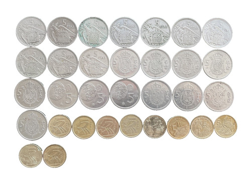 Monete pesetas spagna - monete,